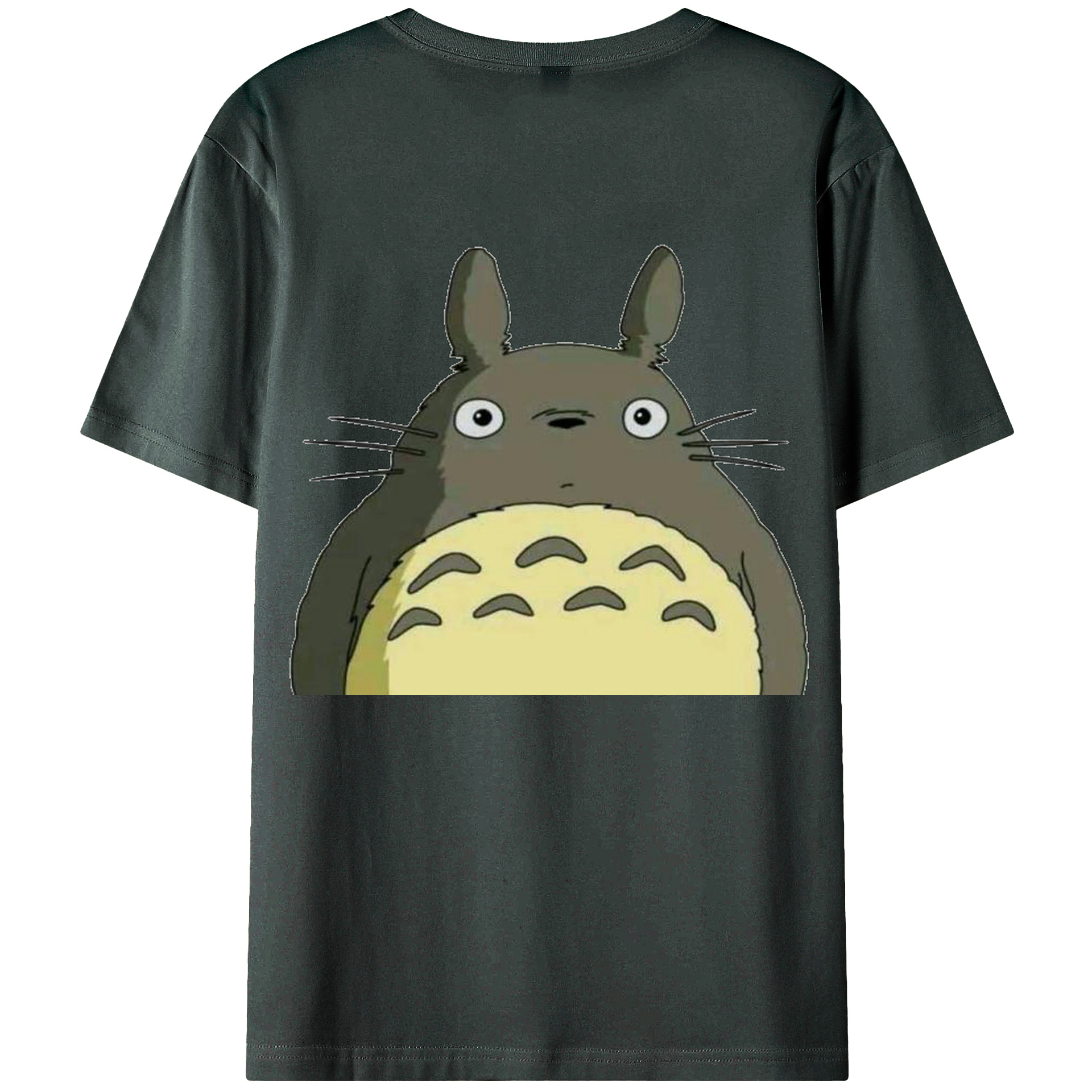 （画像用） となりのトトロ 草壁メイ 草壁サツキ My Neighbor Totoro Satsuki Kusakabe Mei Kusakabe 綿100％ メンズ半袖Tシャツ（バックプリント） 通気性